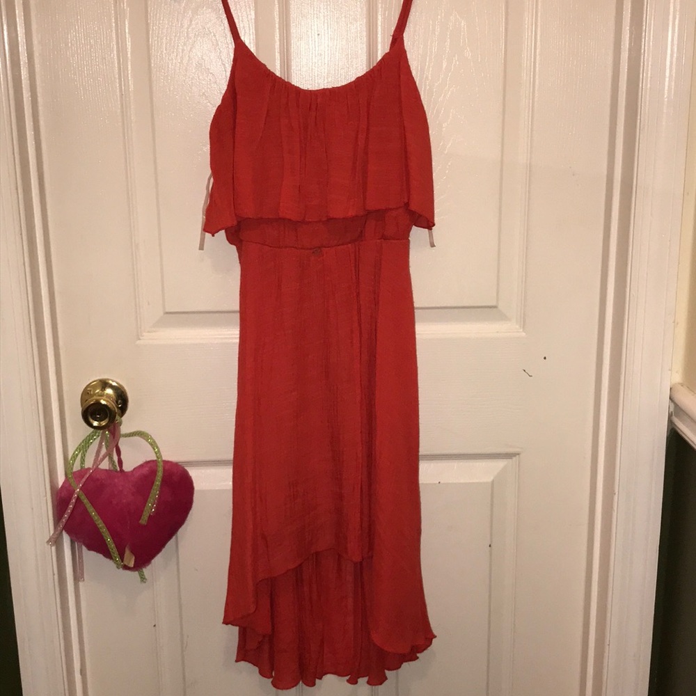 As U Wish juniors peach color dress